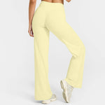  Advanced Light yellow Leg Yoga Pants 