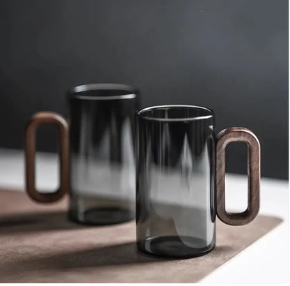 Smoky Gray Glass Cup