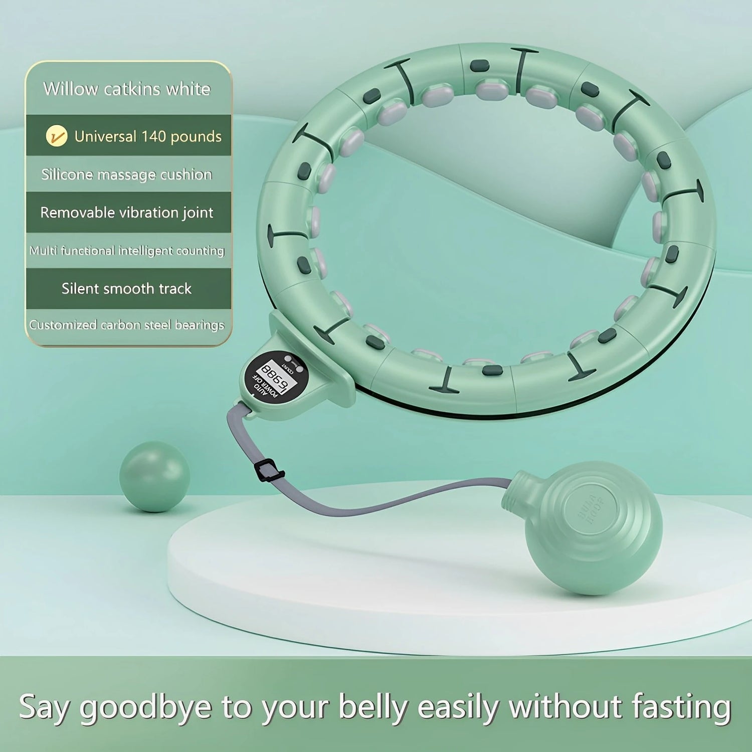 Smart Weighted Hula Hoop – Fitness & Massage Exercise Hoop with Counter