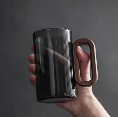 Smoky Gray Glass Cup