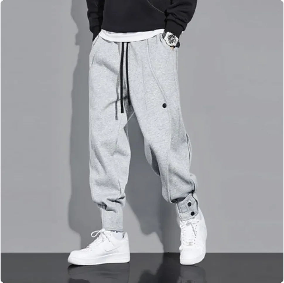 Men's Ankle-Banded Cotton Slacks