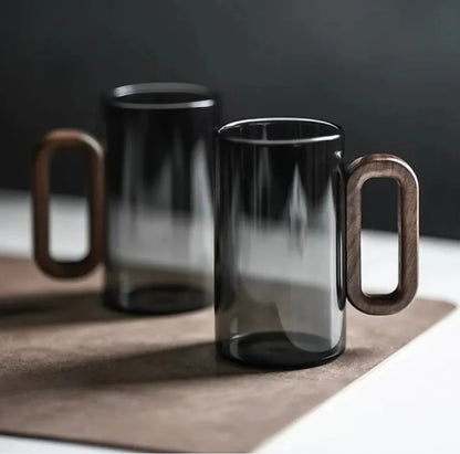 Smoky Gray Glass Cup